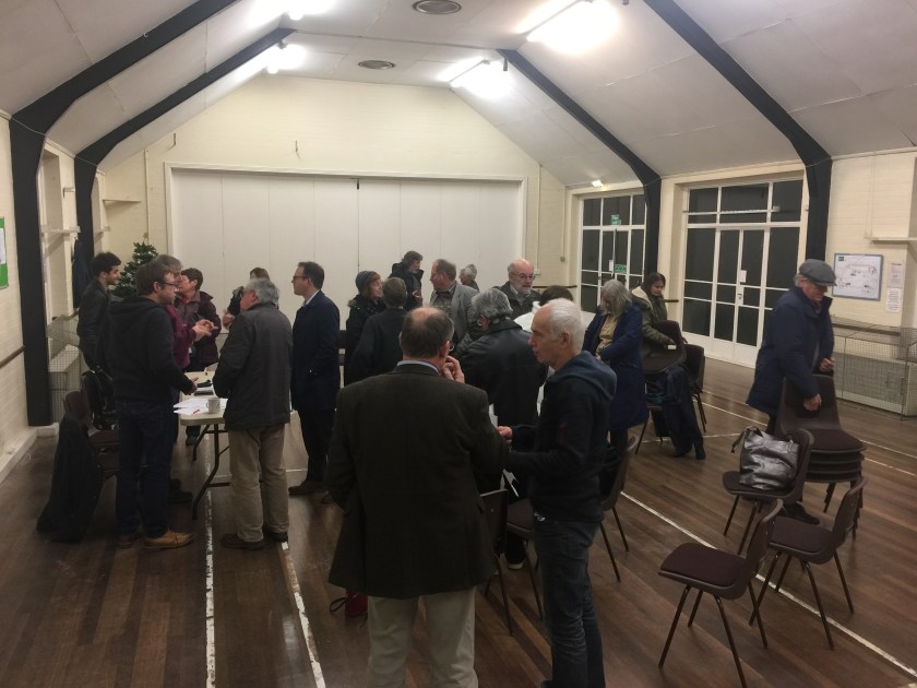 The inaugural meeting of the branch, Trinity Church Hall, Twydall, Gillingham, January 2018.